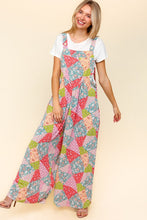 Load image into Gallery viewer, Haptics Full Size Printed Wide Leg Overalls with Side Pockets
