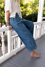 Load image into Gallery viewer, So Comfy Wide Leg Cropped Pant - Denim
