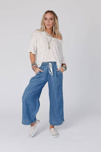 Load image into Gallery viewer, So Comfy Wide Leg Cropped Pant - Denim
