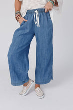 Load image into Gallery viewer, So Comfy Wide Leg Cropped Pant - Denim
