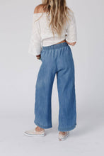 Load image into Gallery viewer, So Comfy Wide Leg Cropped Pant - Denim
