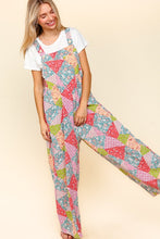 Load image into Gallery viewer, Haptics Full Size Printed Wide Leg Overalls with Side Pockets
