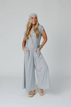 Load image into Gallery viewer, Davina Wide Leg Jumpsuit - Heather Gray
