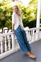 Load image into Gallery viewer, So Comfy Wide Leg Cropped Pant - Denim
