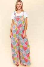 Load image into Gallery viewer, Haptics Full Size Printed Wide Leg Overalls with Side Pockets
