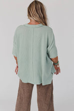 Load image into Gallery viewer, On The Go V Neck Ribbed Essential Tee - Sage
